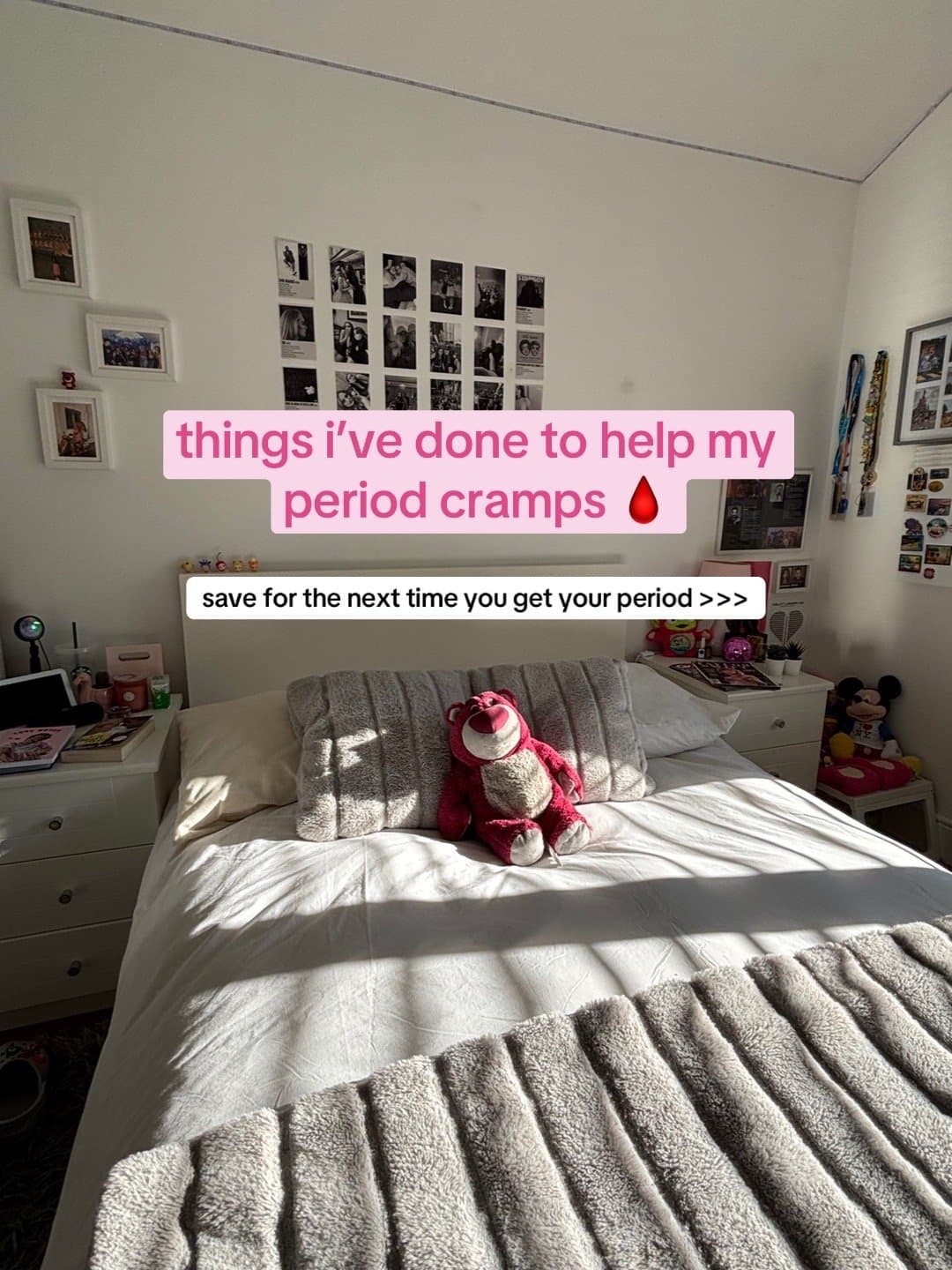 Slide 1: things i've done to help my
period cramps 🩸
save for the next time you get your period >>>