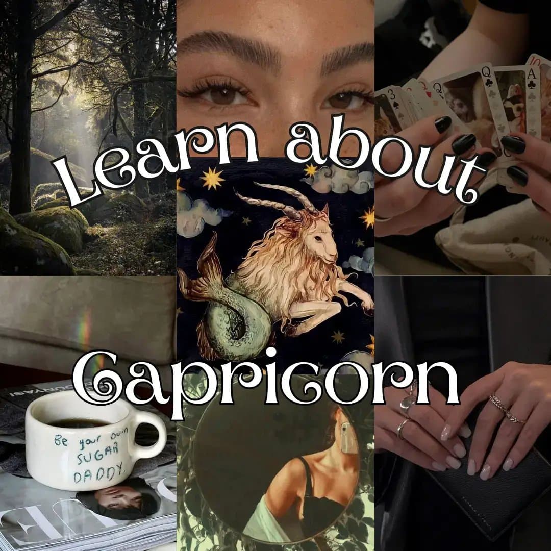 Learn about
Capricorn
Be your own
SUGAR
DADDY