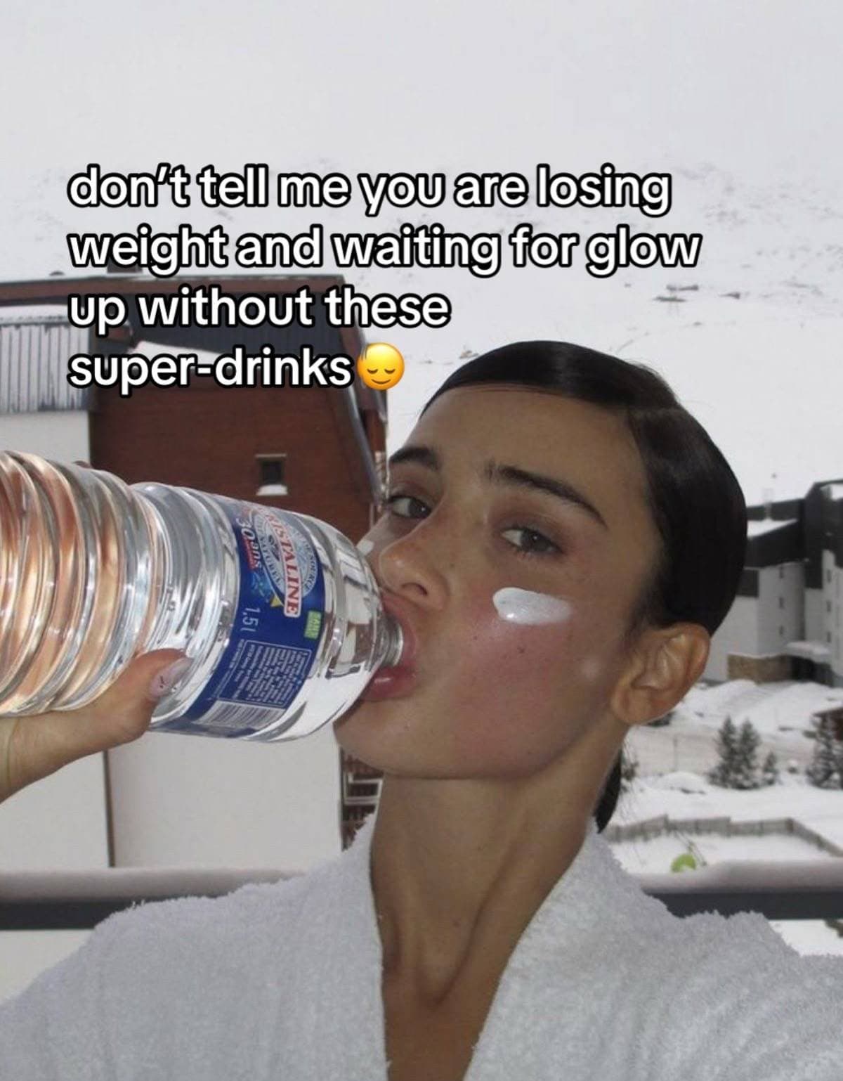 Slide 1: don’t tell me you are losing
weight and waiting for glow
up without these
super-drinks 😌