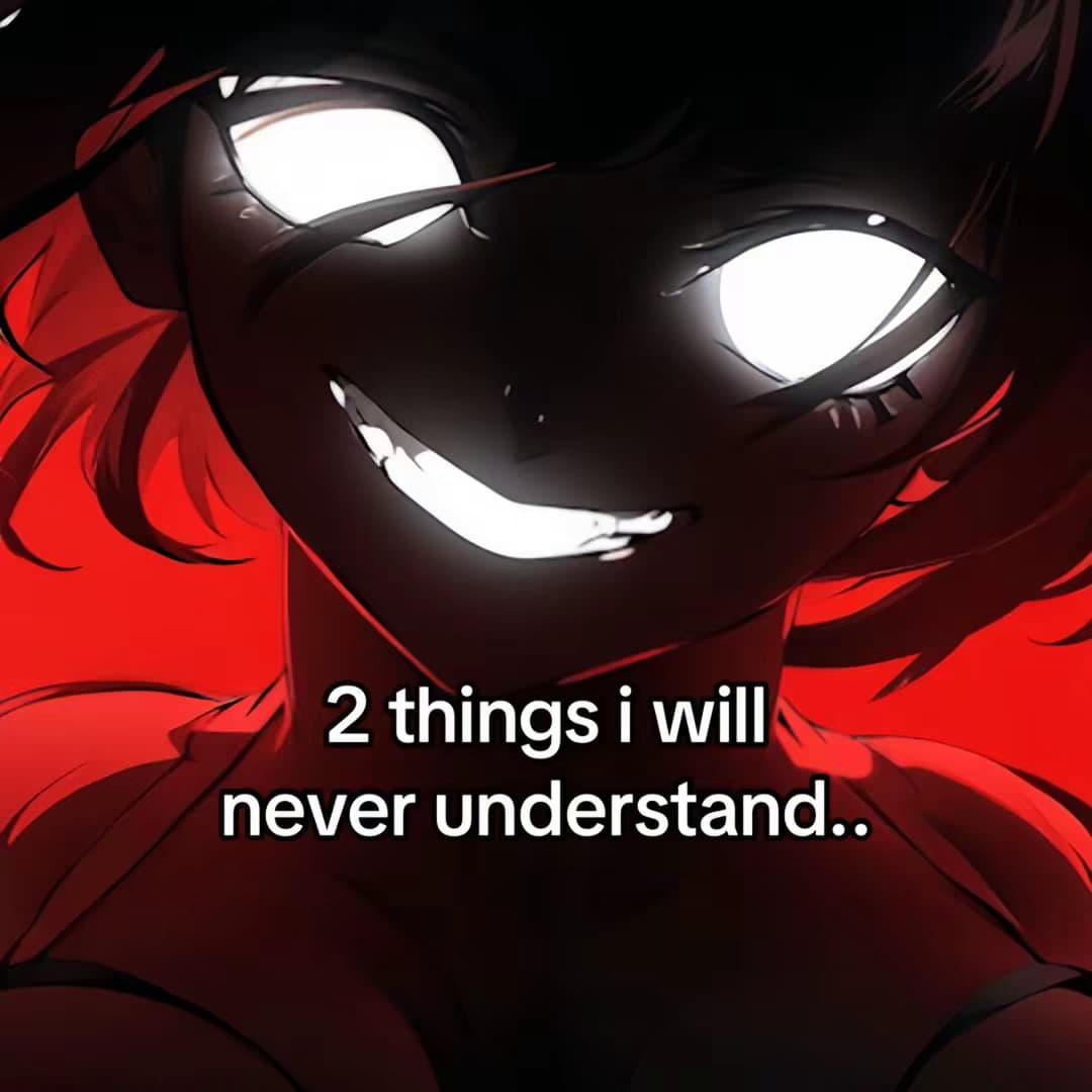 Slide 1: 2 things i will
never understand..