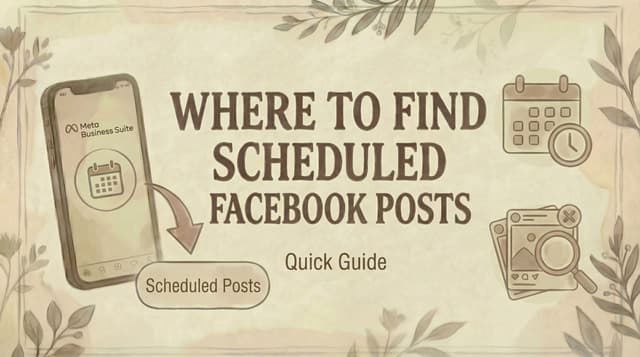 Where to Find Scheduled Posts on Facebook (2026 Guide) | Genviral