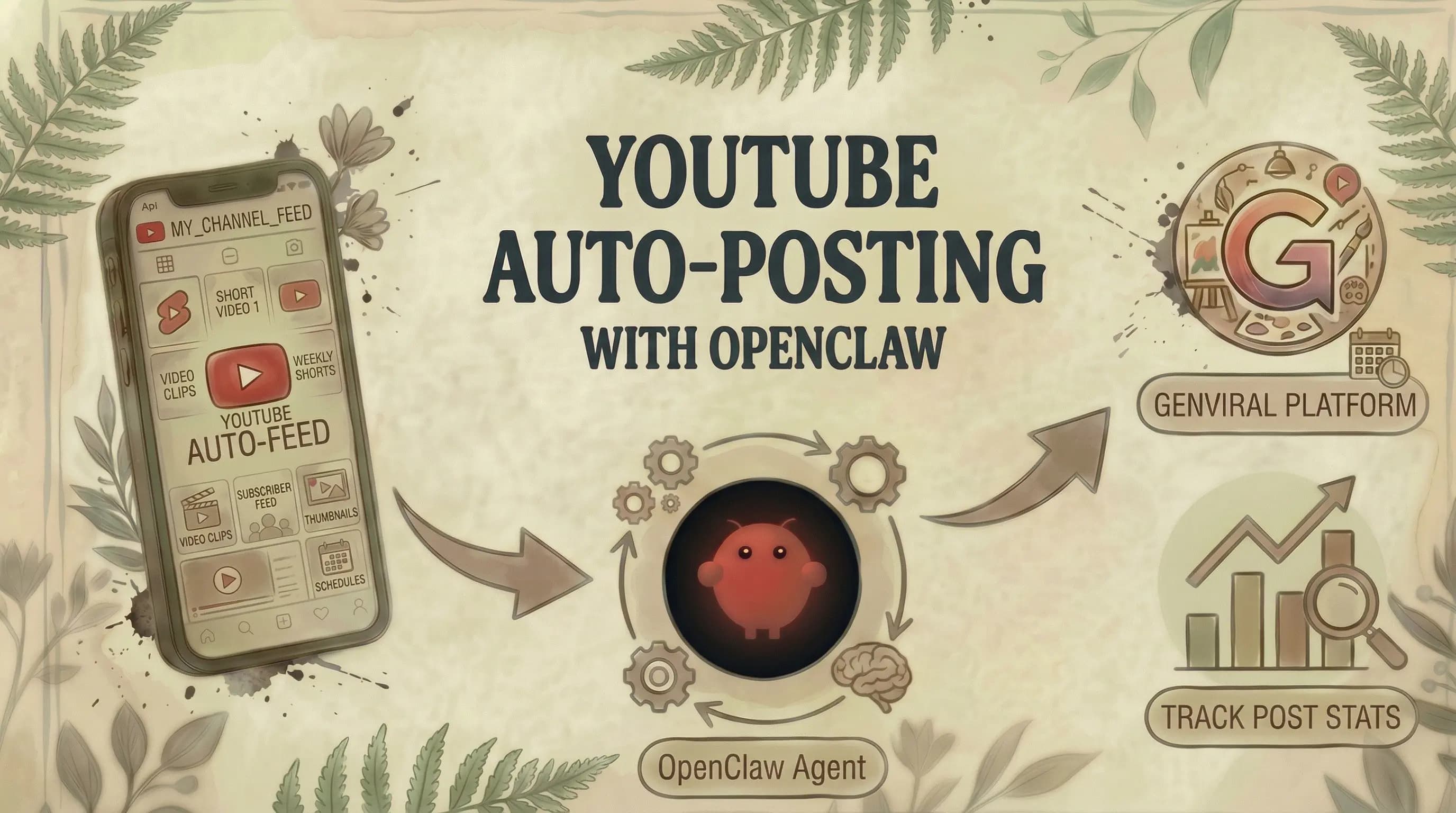 How to Automate YouTube Posting with OpenClaw and Genviral (Step-by-Step)