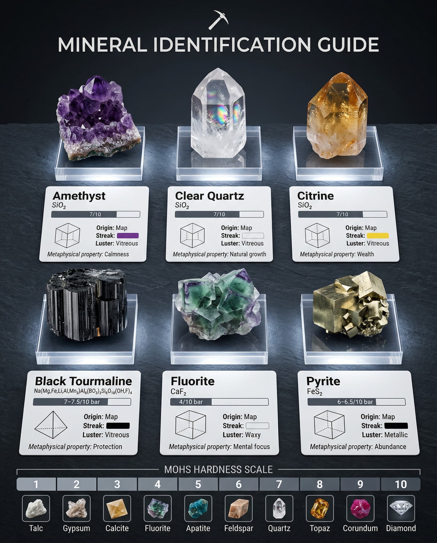 Crystal Identification Field Card