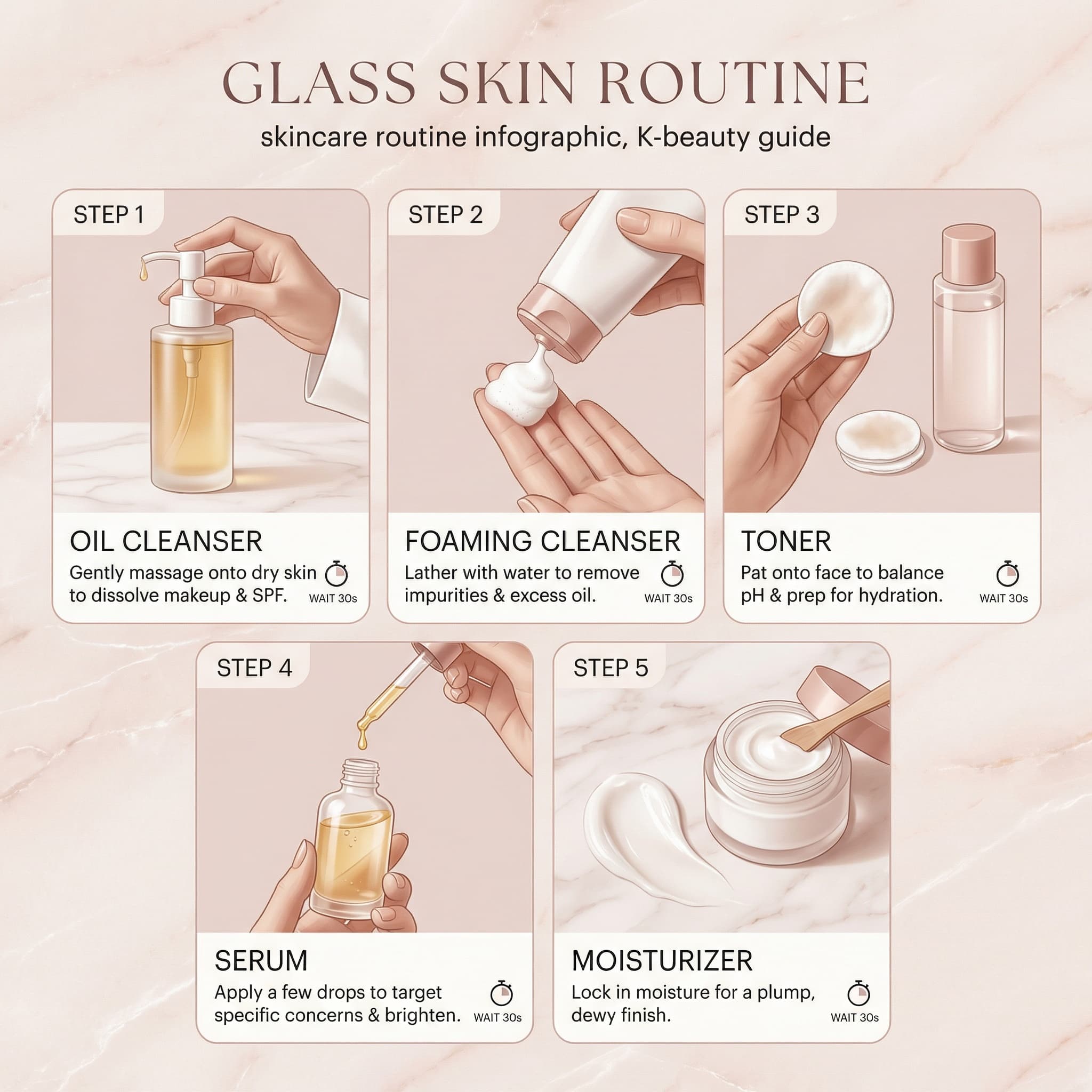 5 Step Korean Skincare Routine
