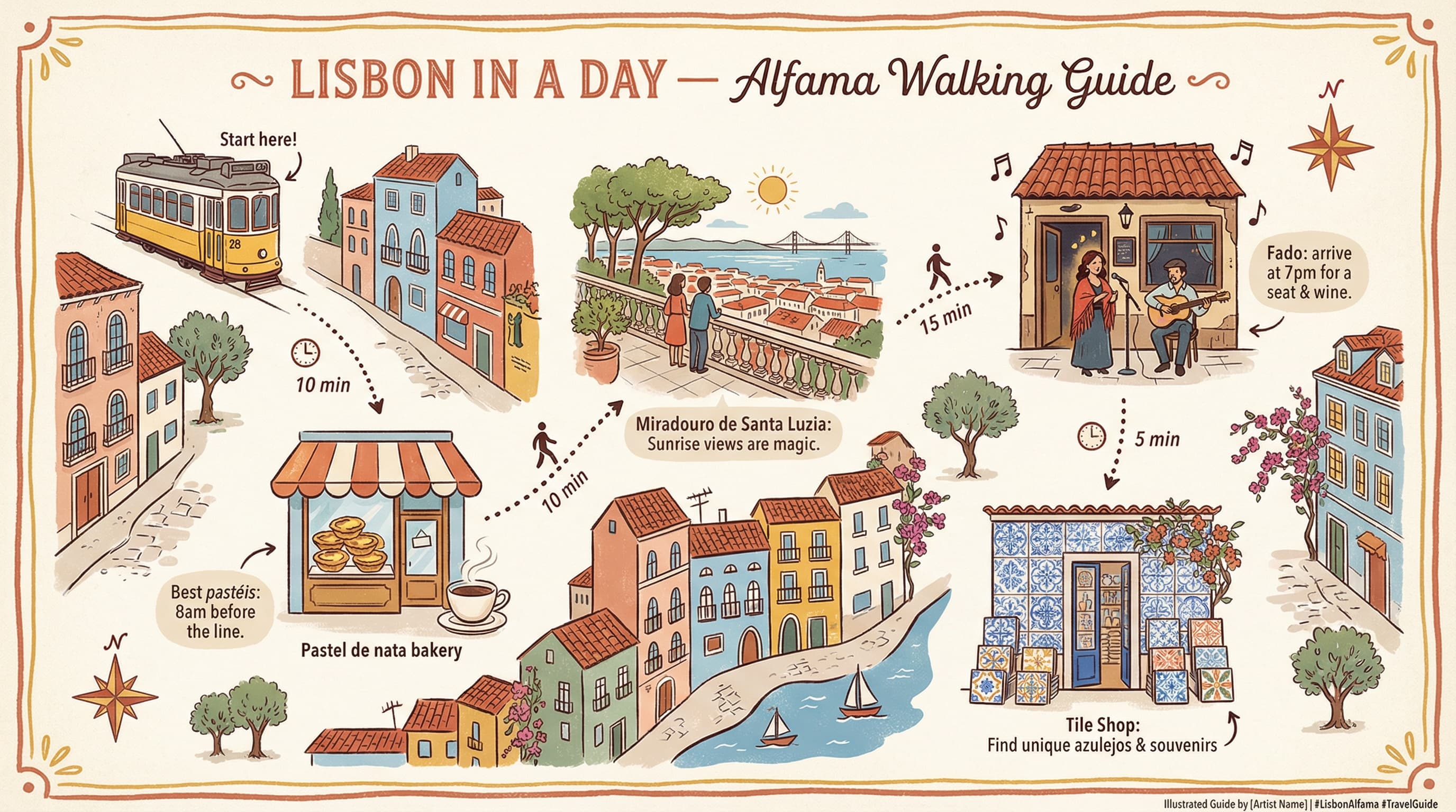 City Guide Map Illustration