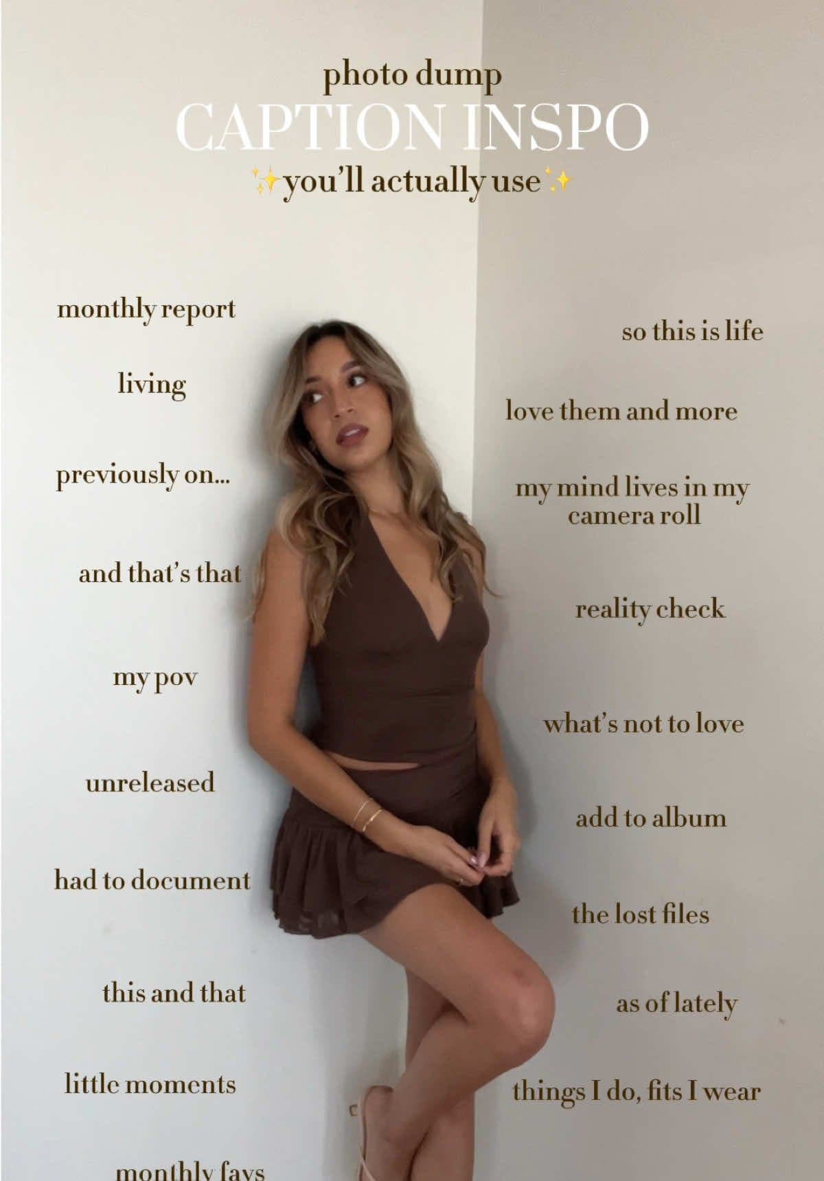 photo dump
CAPTION INSPO
✨you'll actually use✨
monthly report …