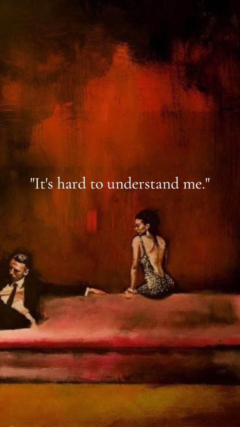 It's hard to understand me.