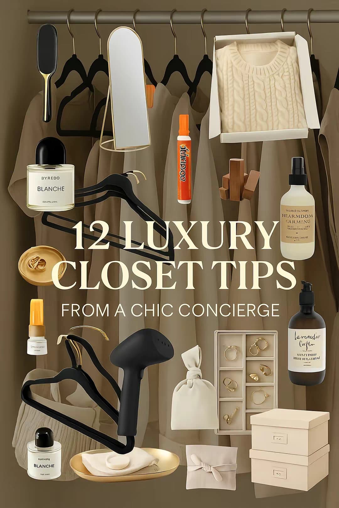 Slide 1: 12 LUXURY CLOSET TIPS FROM A CHIC CONCIERGE