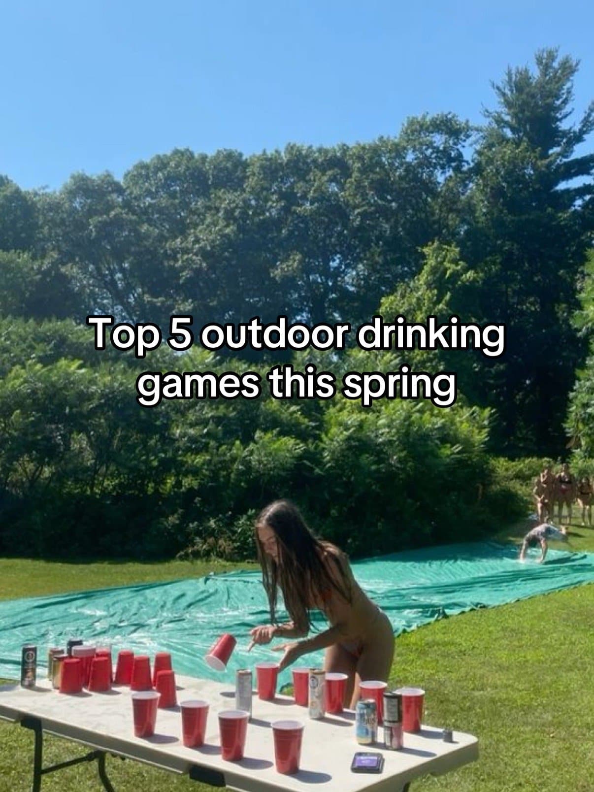 Slide 1: Top 5 outdoor drinking
games this spring