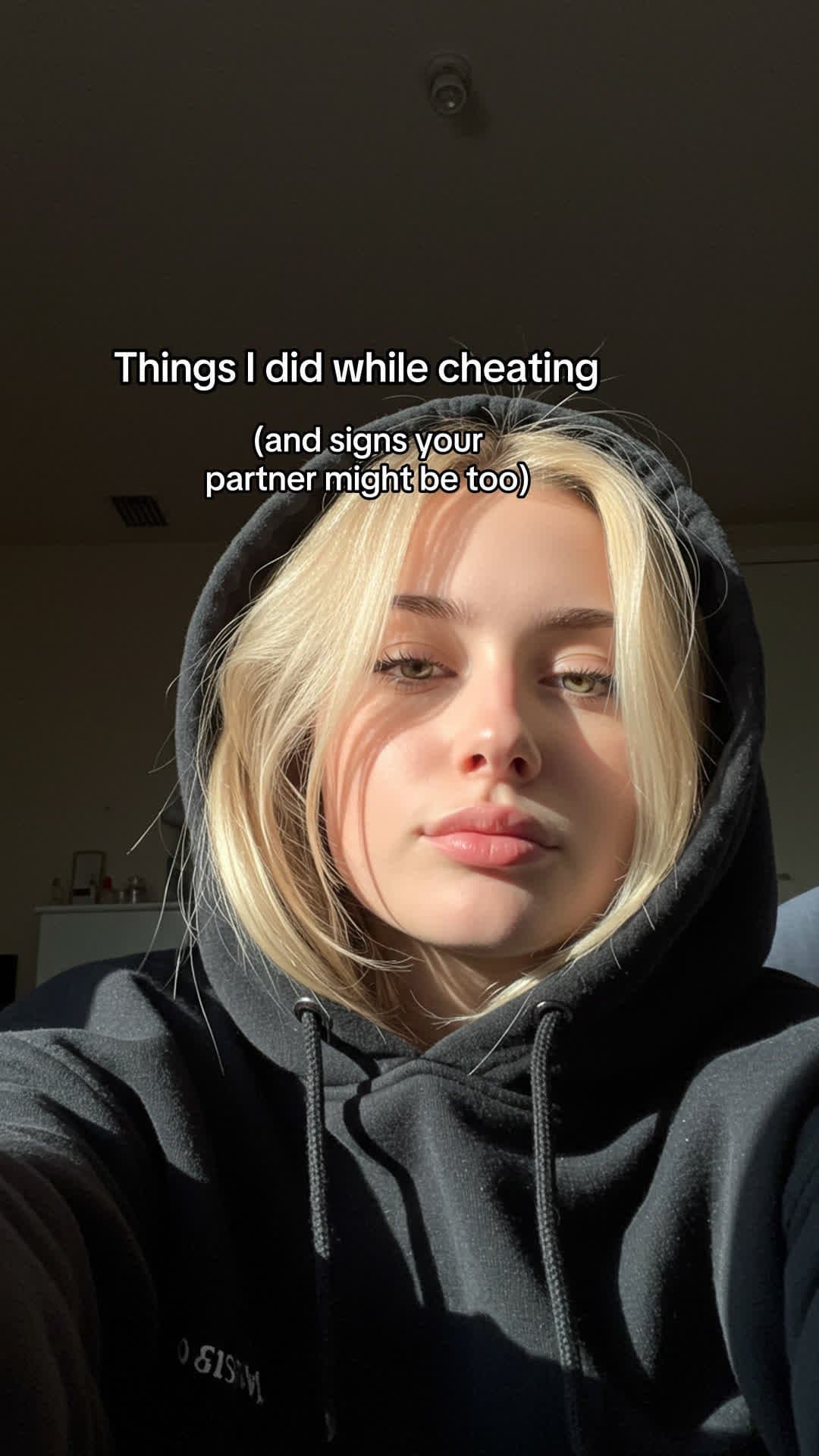 Slide 1: Things I did while cheating
(and signs your
partner might be too)