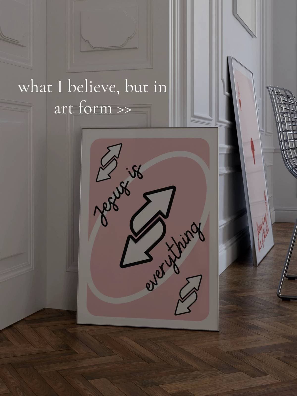 what I believe, but in
art form>>>