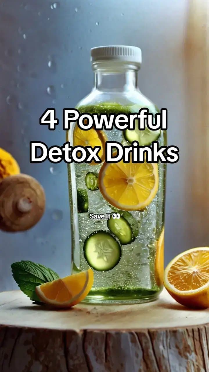 Slide 1: 4 Powerful
Detox Drinks
Save It