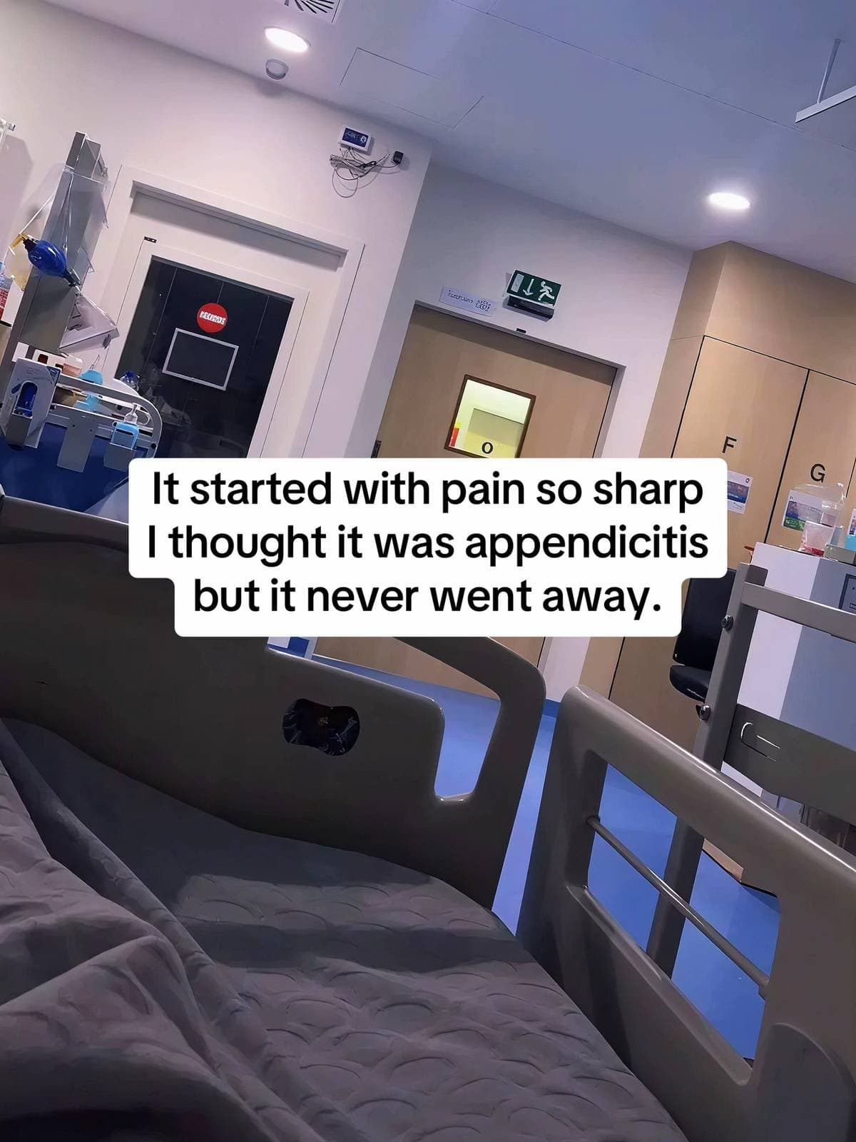 Slide 1: It started with pain so sharp
I thought it was appendicitis
but it never went away.