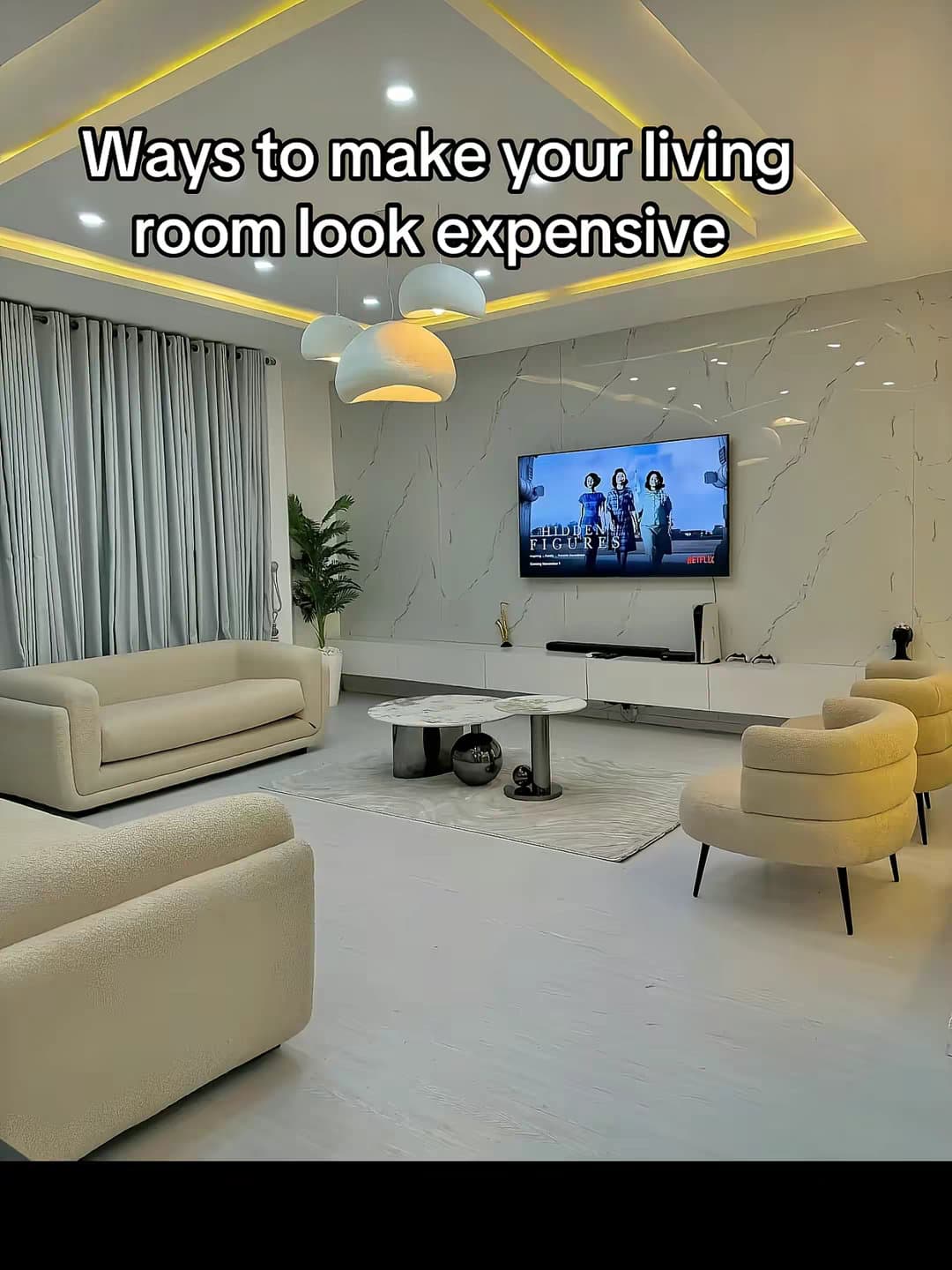 Slide 1: Ways to make your living
room look expensive