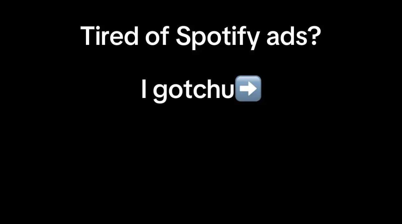 Tired of Spotify ads?
I gotchu➡️