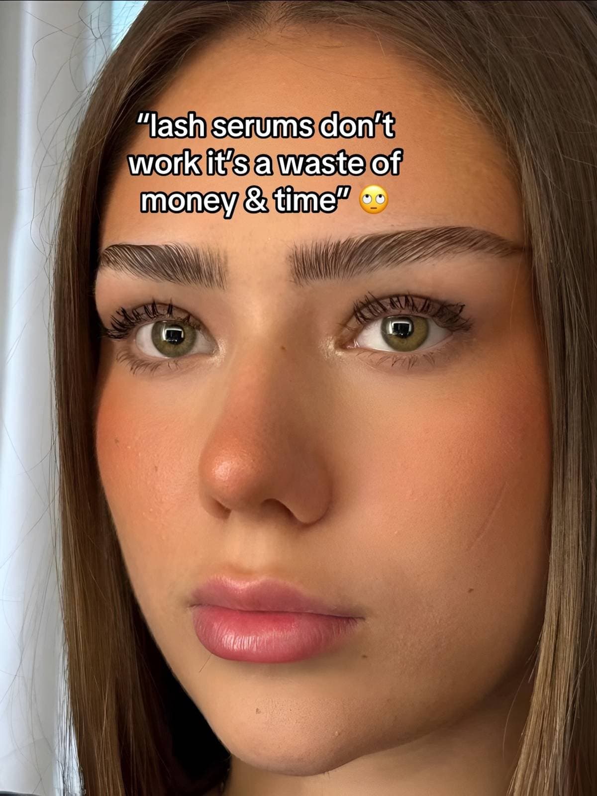 Slide 1: "lash serums don't
work it's a waste of
money & time" π