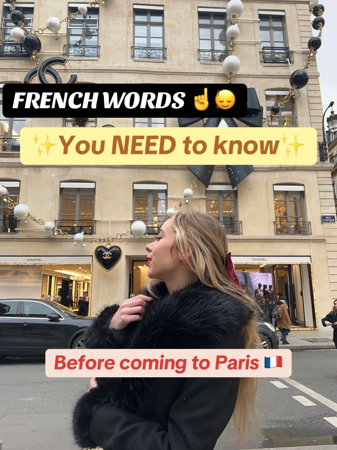 FRENCH WORDS ☝️😌
✨ You NEED to know ✨
BEFORE coming to Paris 🇫🇷