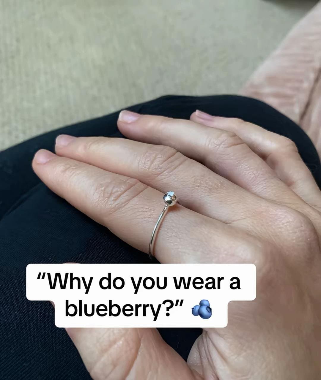 Slide 1: "Why do you wear a
blueberry?" 🫐