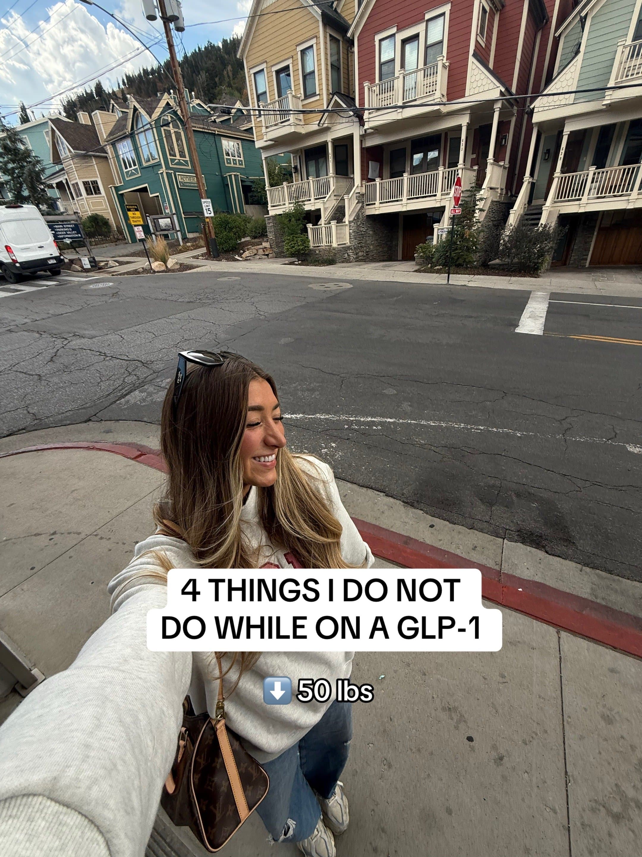 Slide 1: 4 THINGS I DO NOT
DO WHILE ON A GLP-1
⬇️ 50 lbs