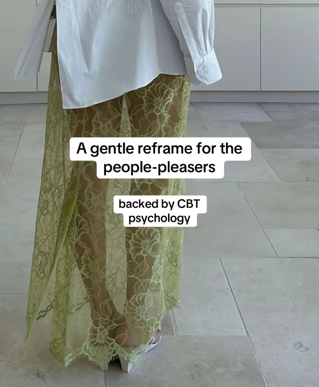 Slide 1: A gentle reframe for the
people-pleasers
backed by CBT
psychology