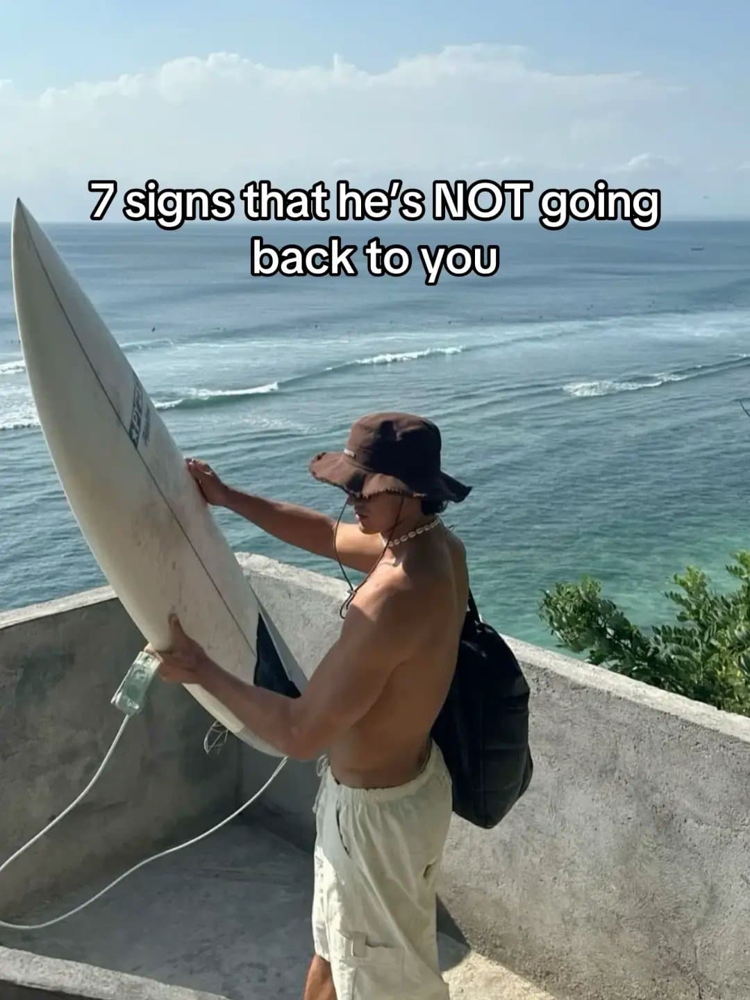 Slide 1: 7 signs that he's NOT going
back to you