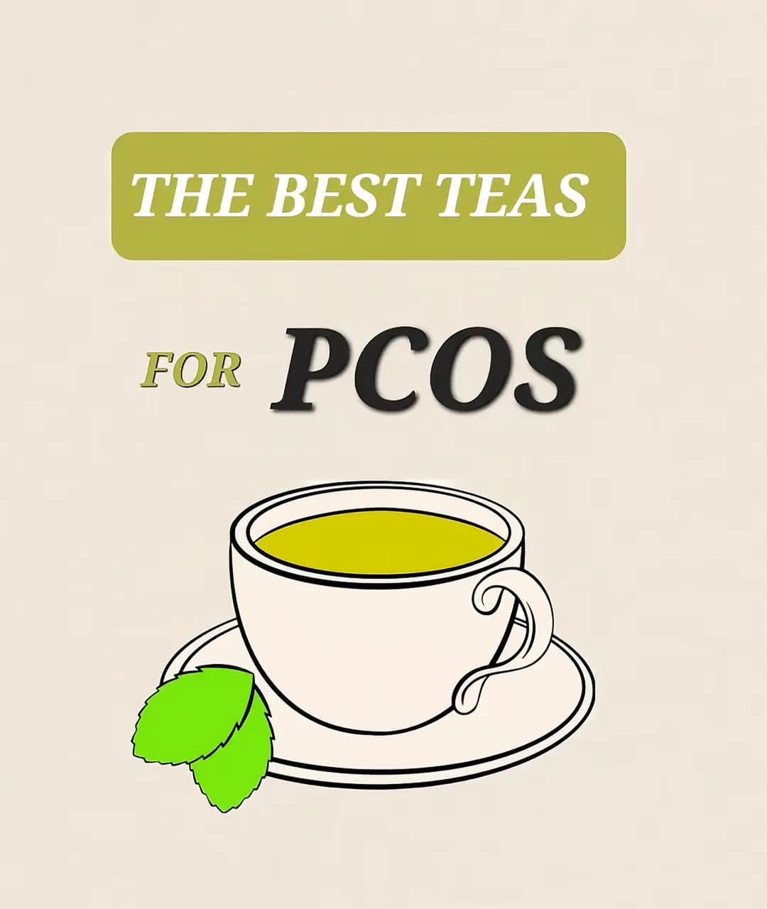 Slide 1: THE BEST TEAS
FOR PCOS