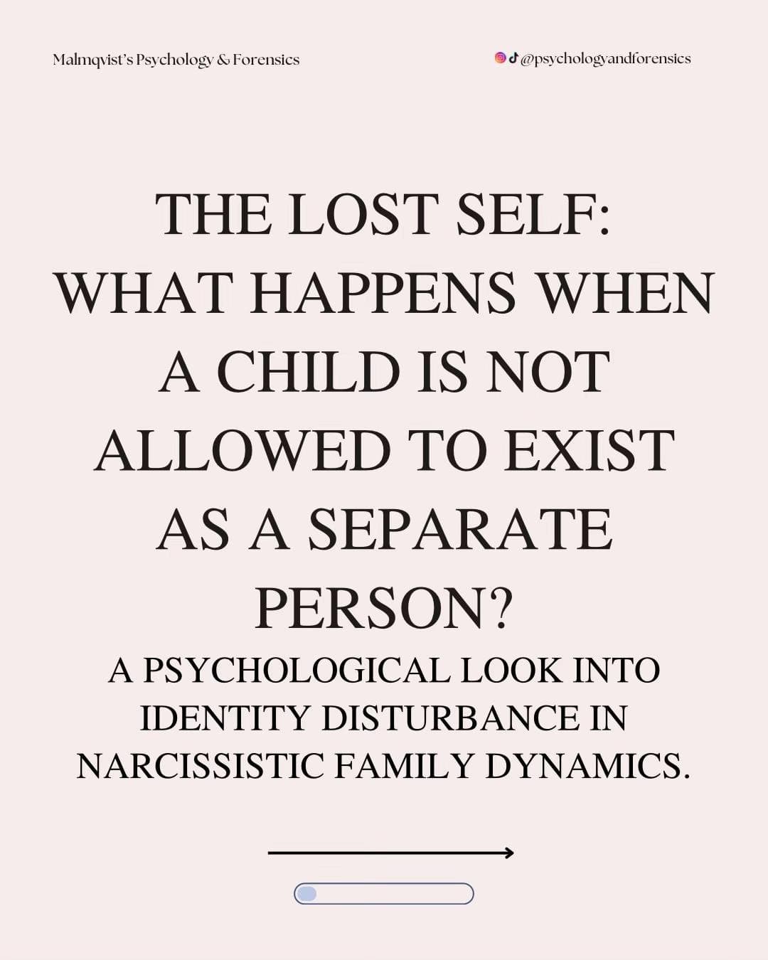 Malmquist's Psychology & Forensics
@psychologyandforensics
THE LOST SELF:
WHAT Hβ¦