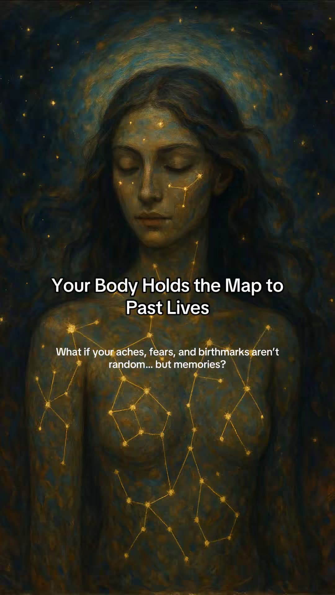 Slide 1: Your Body Holds the Map to
Past Lives
What if your aches, fears, and birthmarks aren't
random... but memories?