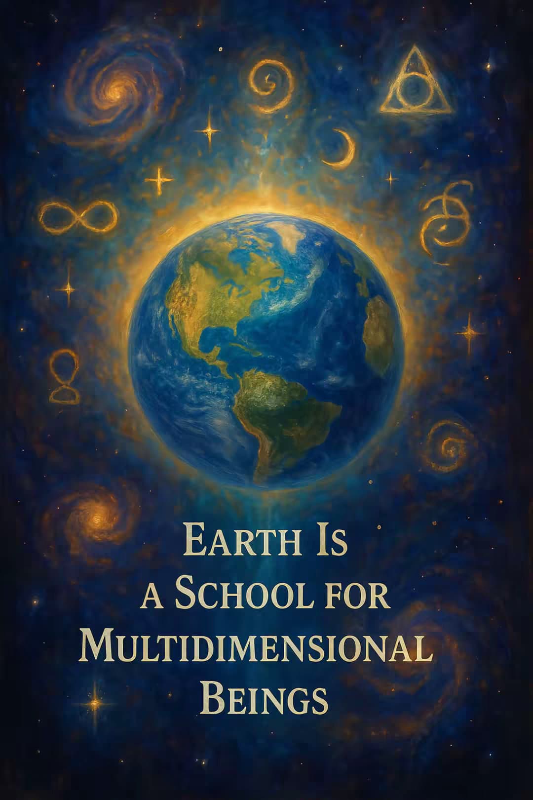 Slide 1: EARTH IS
A SCHOOL FOR
MULTIDIMENSIONAL
BEINGS