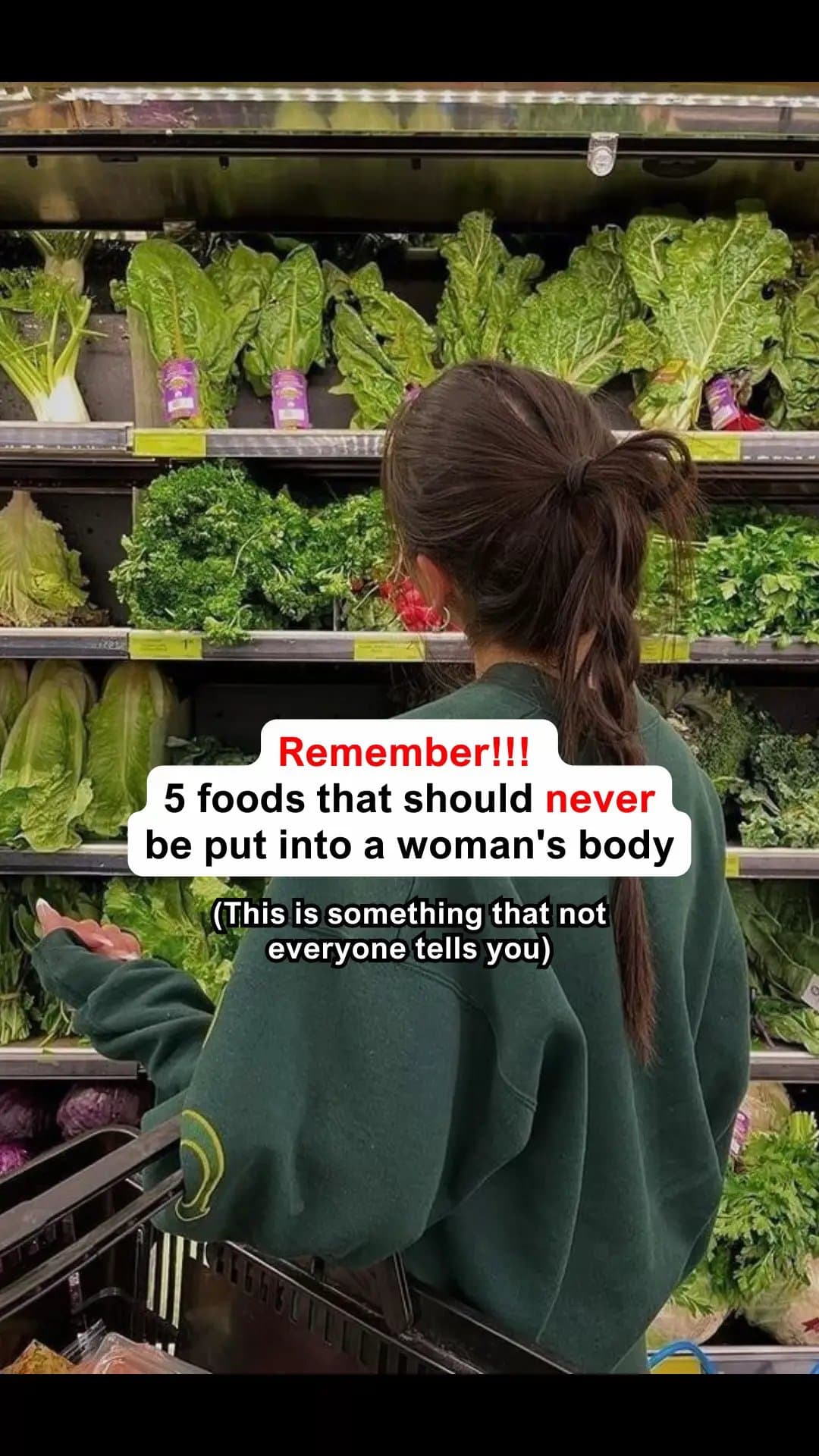 Slide 1: Remember!!!
5 foods that should never be put into a woman's body
(This is something that not everyone tells you)