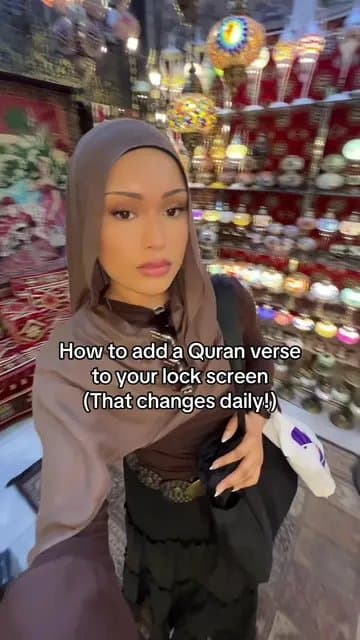 How to add a Quran verse
to your lock screen
(That changes daily!)
When you setβ¦