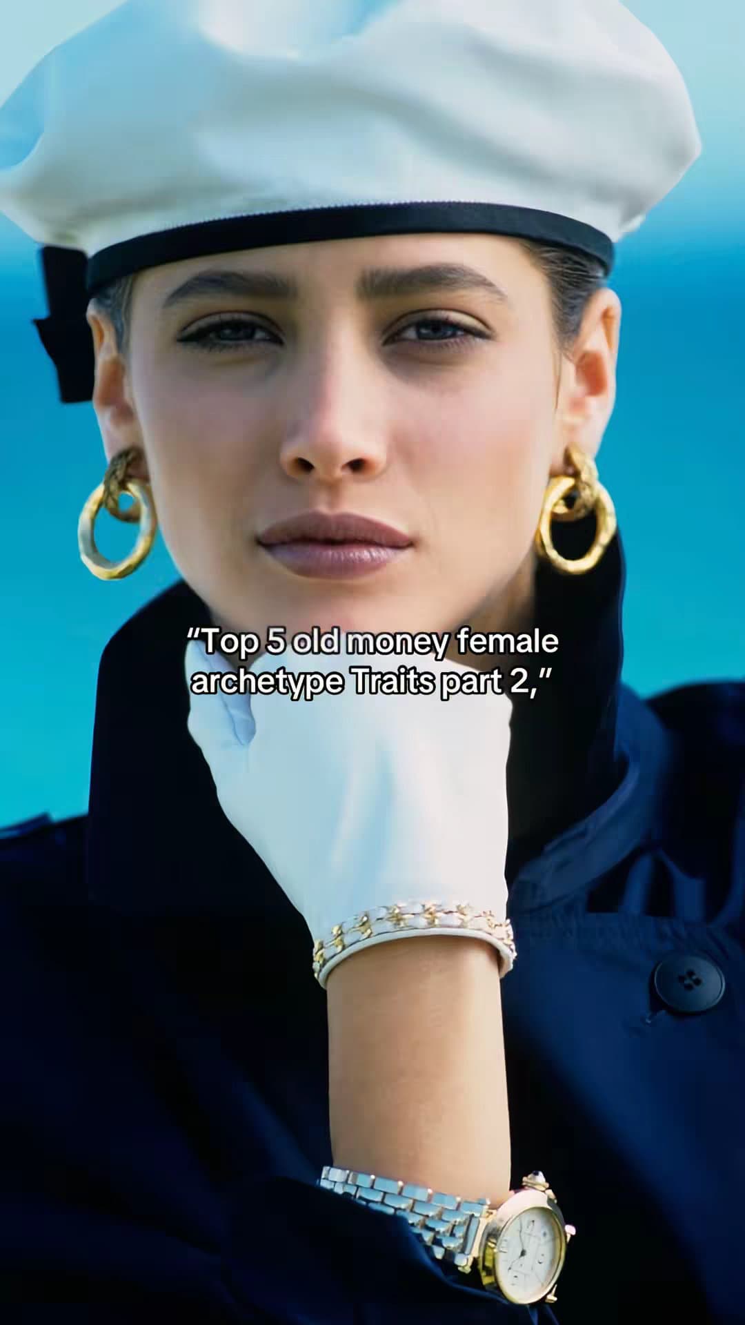 Slide 1: "Top 5 old money female archetype Traits part 2,"