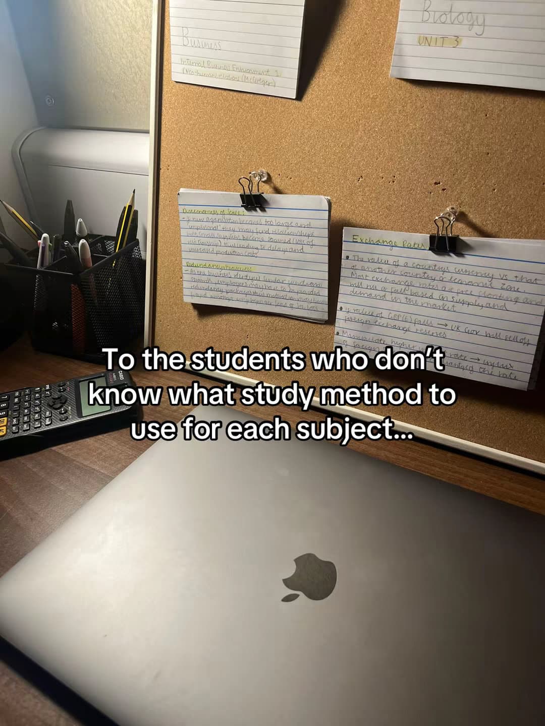 Slide 1: To the students who doesn't know what study method to use for each subject...