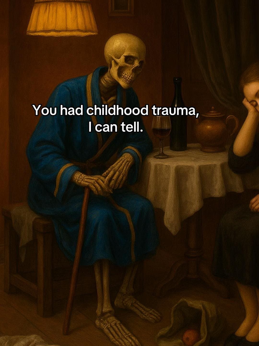 Slide 1: You had childhood trauma,
I can tell.