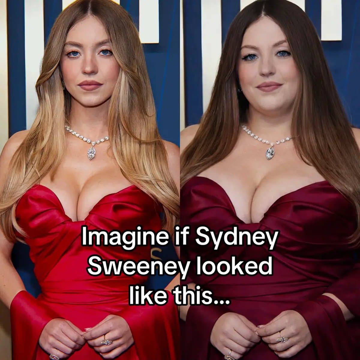 Slide 1: Imagine if Sydney
Sweeney looked
like this..
