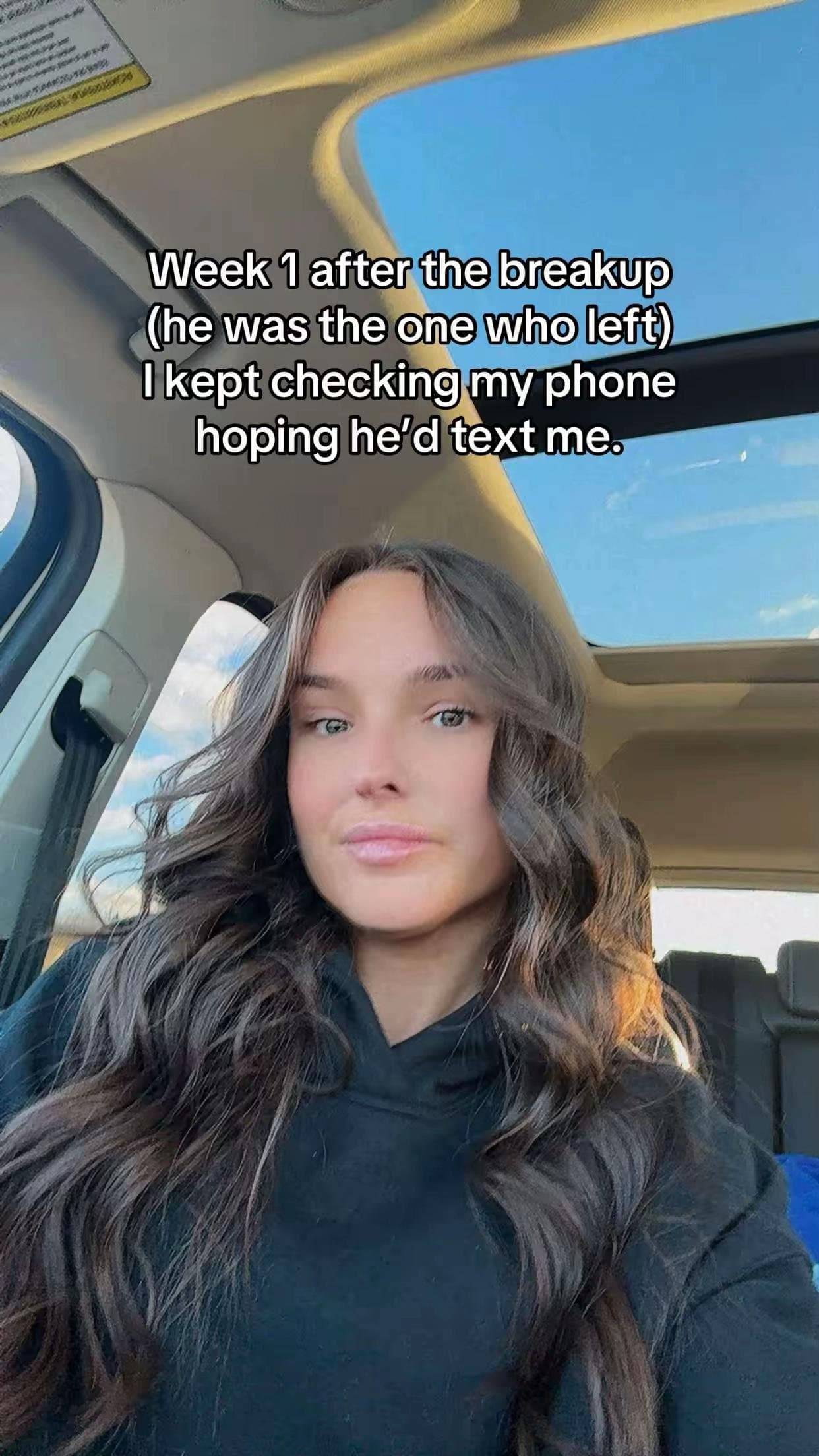 Week 1 after the breakup
(he was the one who left)
I kept checking my phone
hopiβ¦