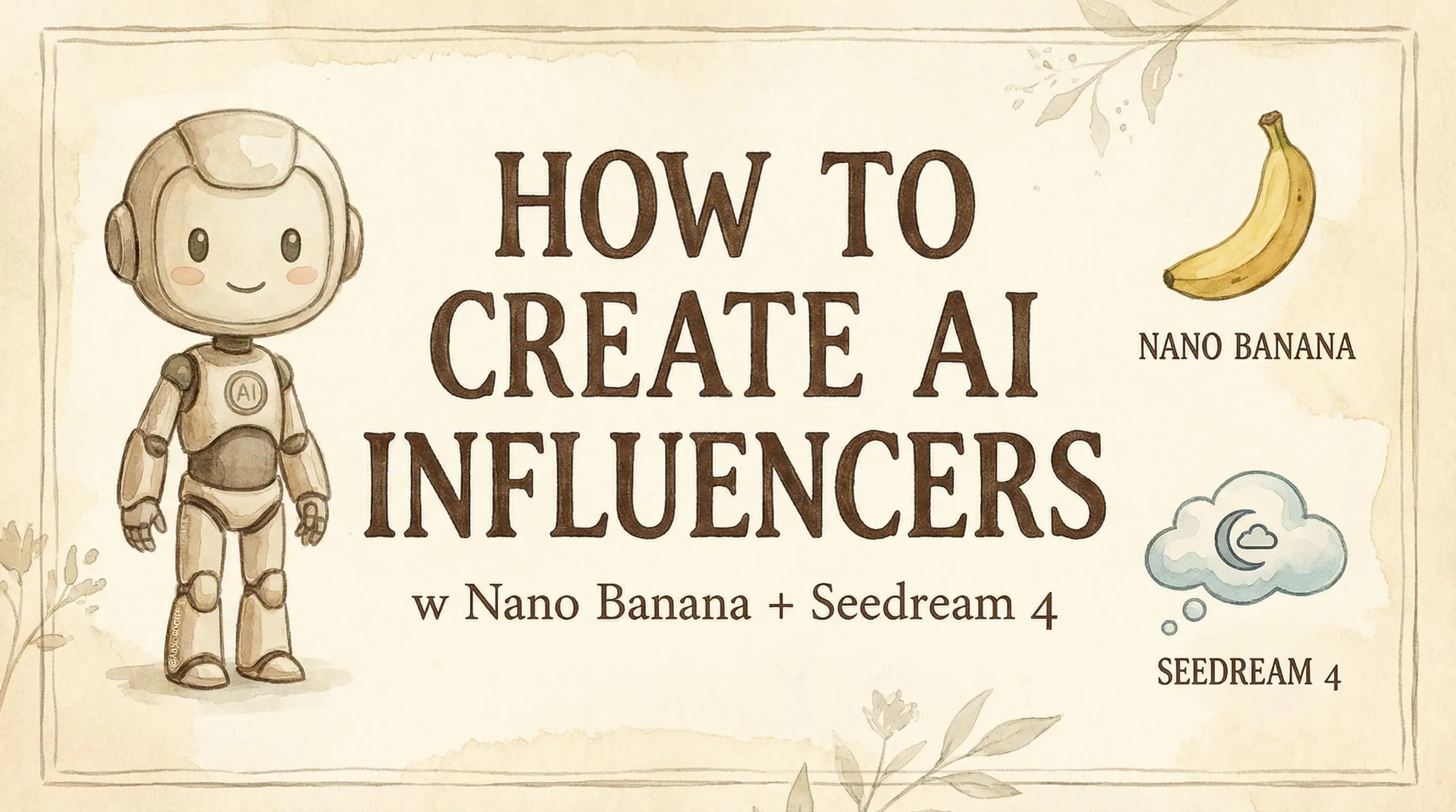 How to Create AI Influencers (w Nano Banana + Seedream 4)
